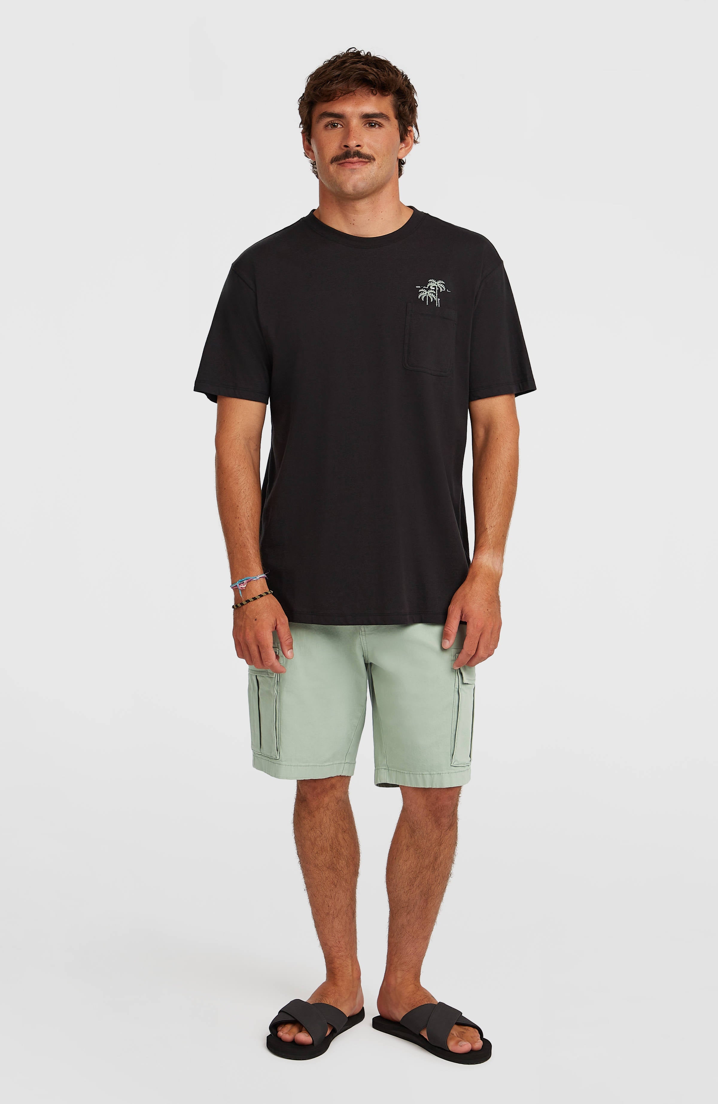 Chest Pocket T-Shirt Men - Black Out