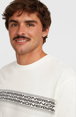 O’Neill Logo Stripe T-Shirt Men - Snow White