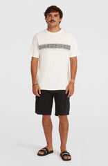 O’Neill Logo Stripe T-Shirt Men - Snow White