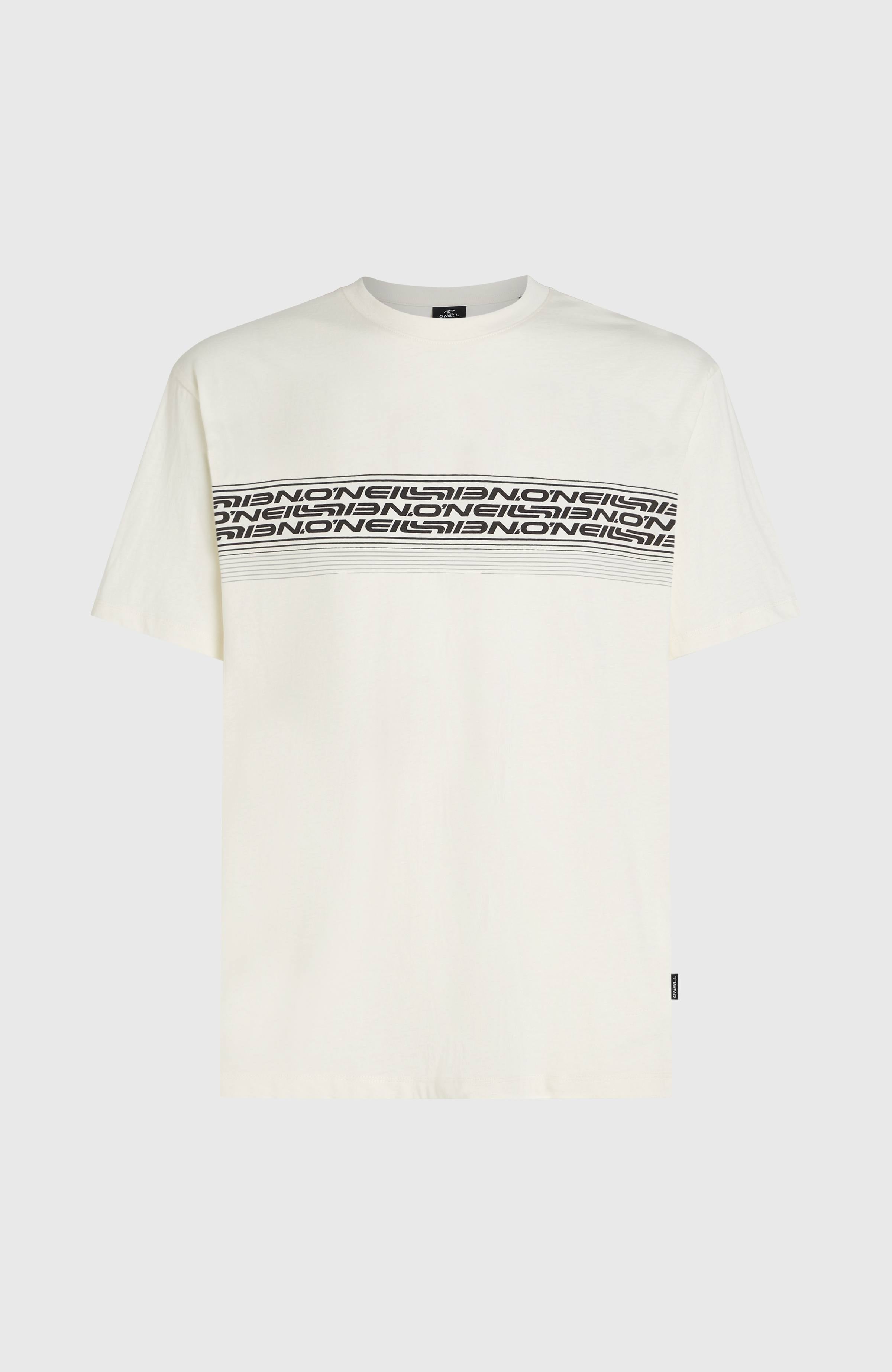 O’Neill Logo Stripe T-Shirt Men - Snow White