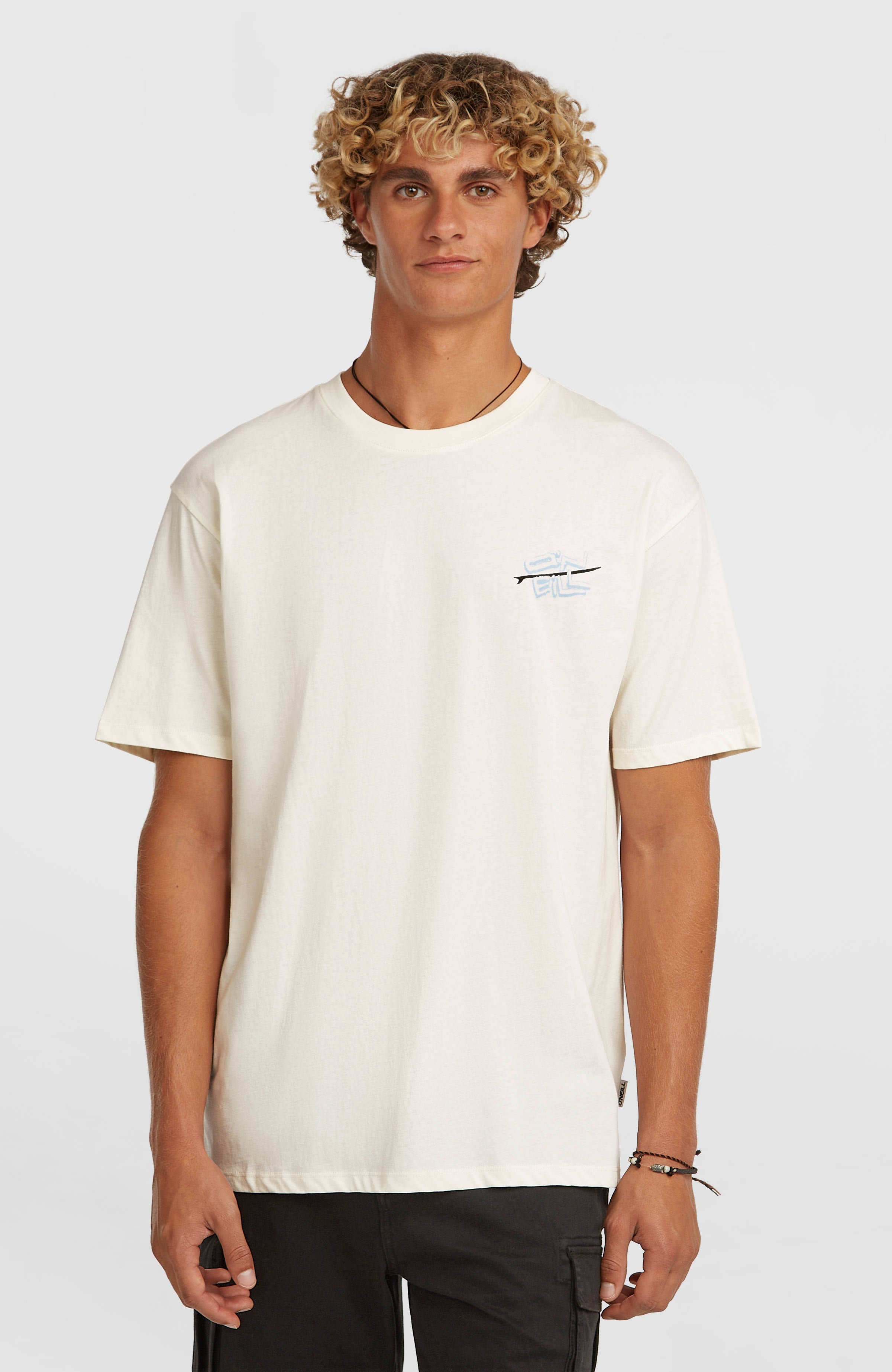 O’Neill Retro Back Print T-Shirt Men - Snow White