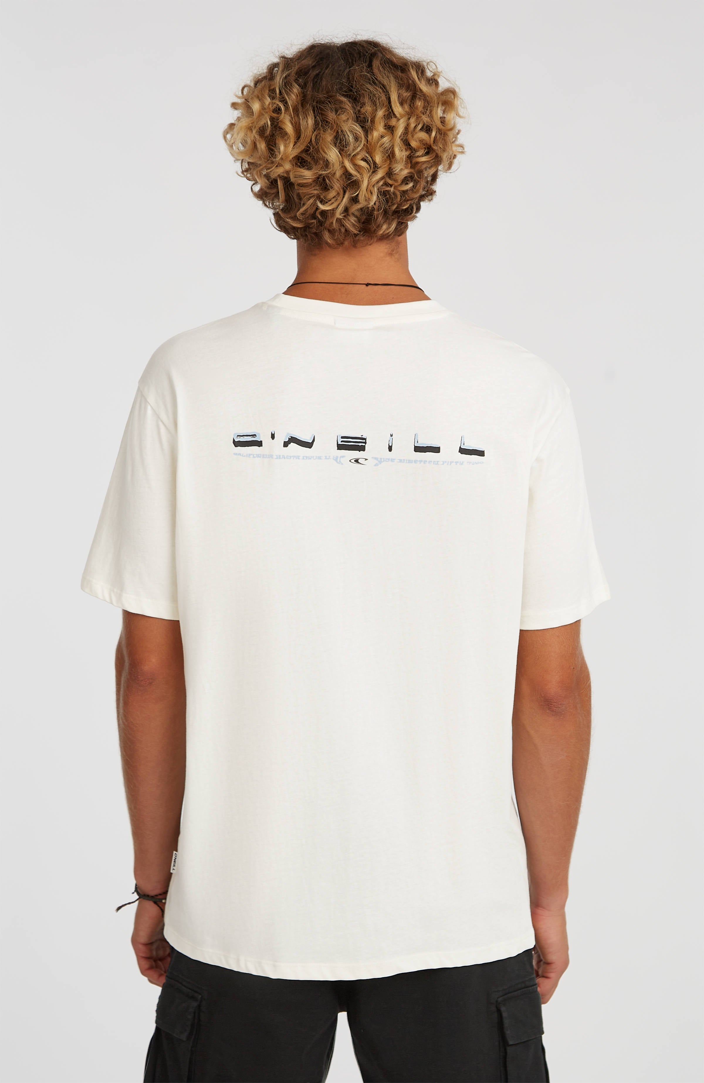 O’Neill Retro Back Print T-Shirt Men - Snow White