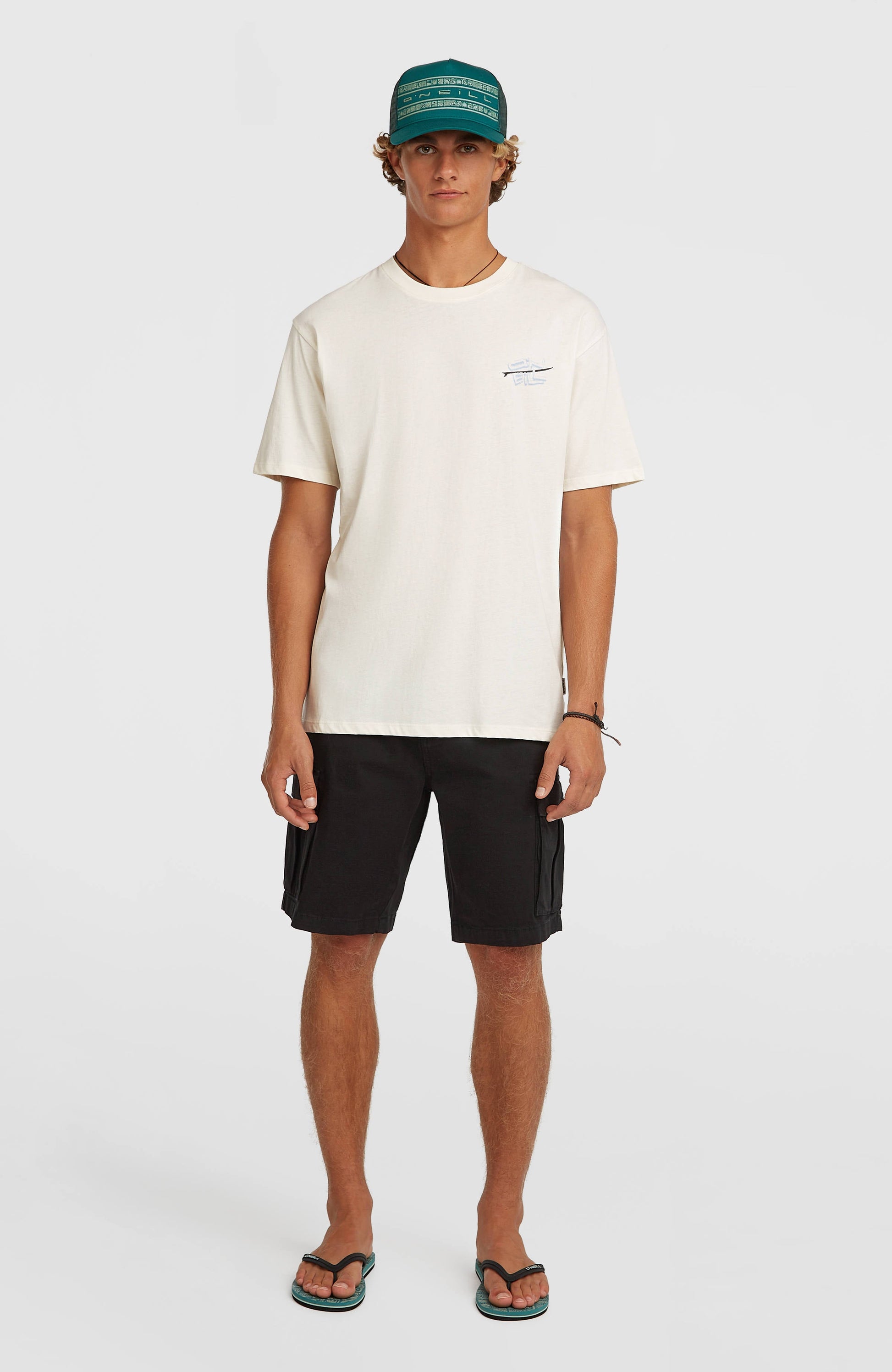 O’Neill Retro Back Print T-Shirt Men - Snow White