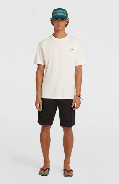 O’Neill Retro Back Print T-Shirt Men - Snow White