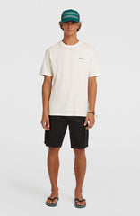 O’Neill Retro Back Print T-Shirt Men - Snow White
