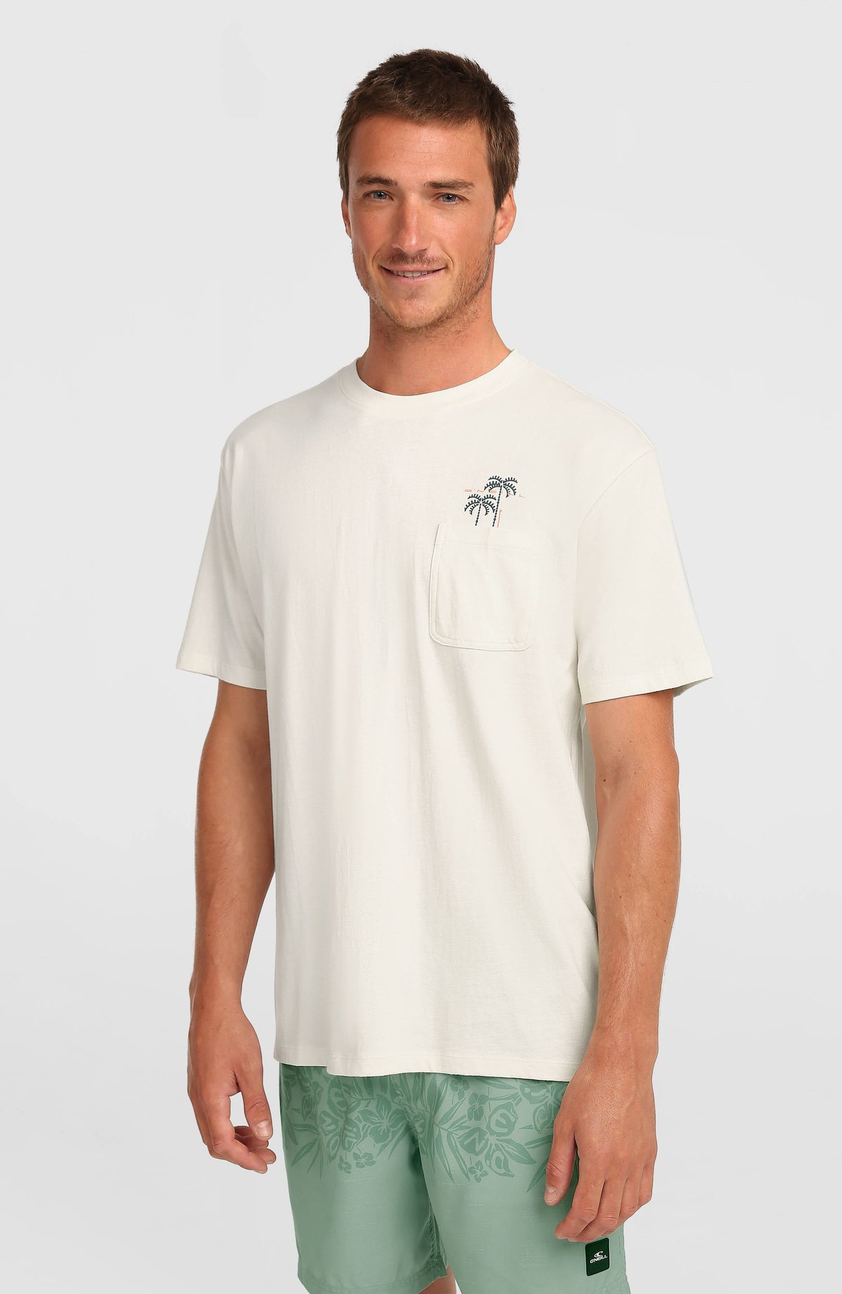 Chest Pocket T-Shirt Men - Snow White