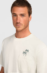 Chest Pocket T-Shirt Men - Snow White