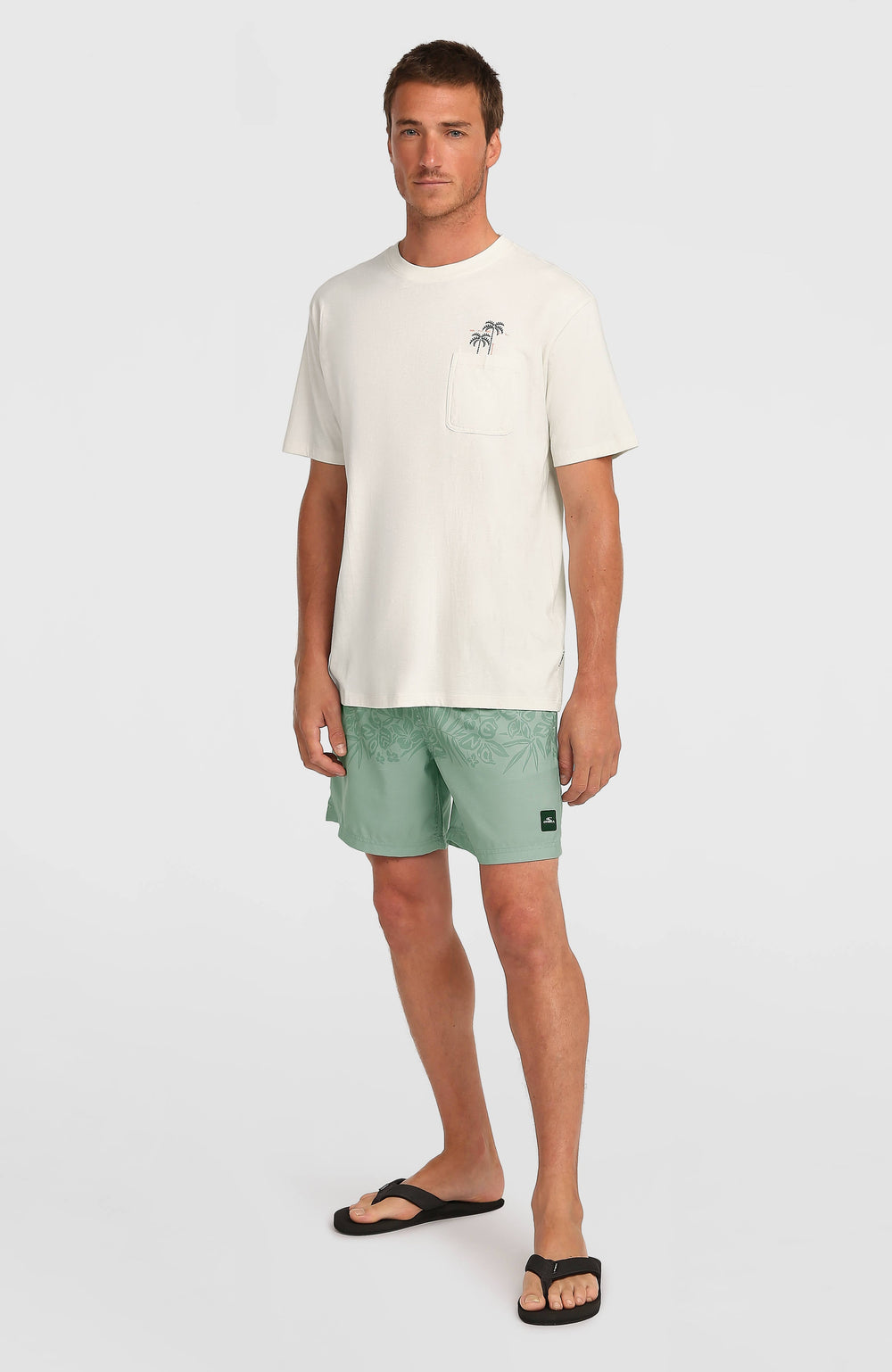 Chest Pocket T-Shirt Men - Snow White