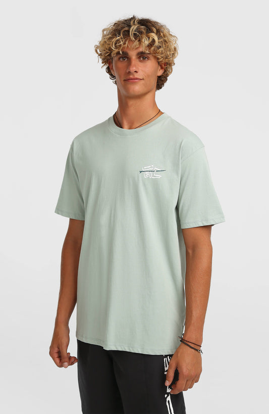 O’Neill Retro Back Print T-Shirt Men - Marble Arch