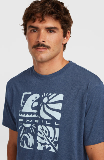 O’Neill Melange Front Print T-Shirt Men - English Evening