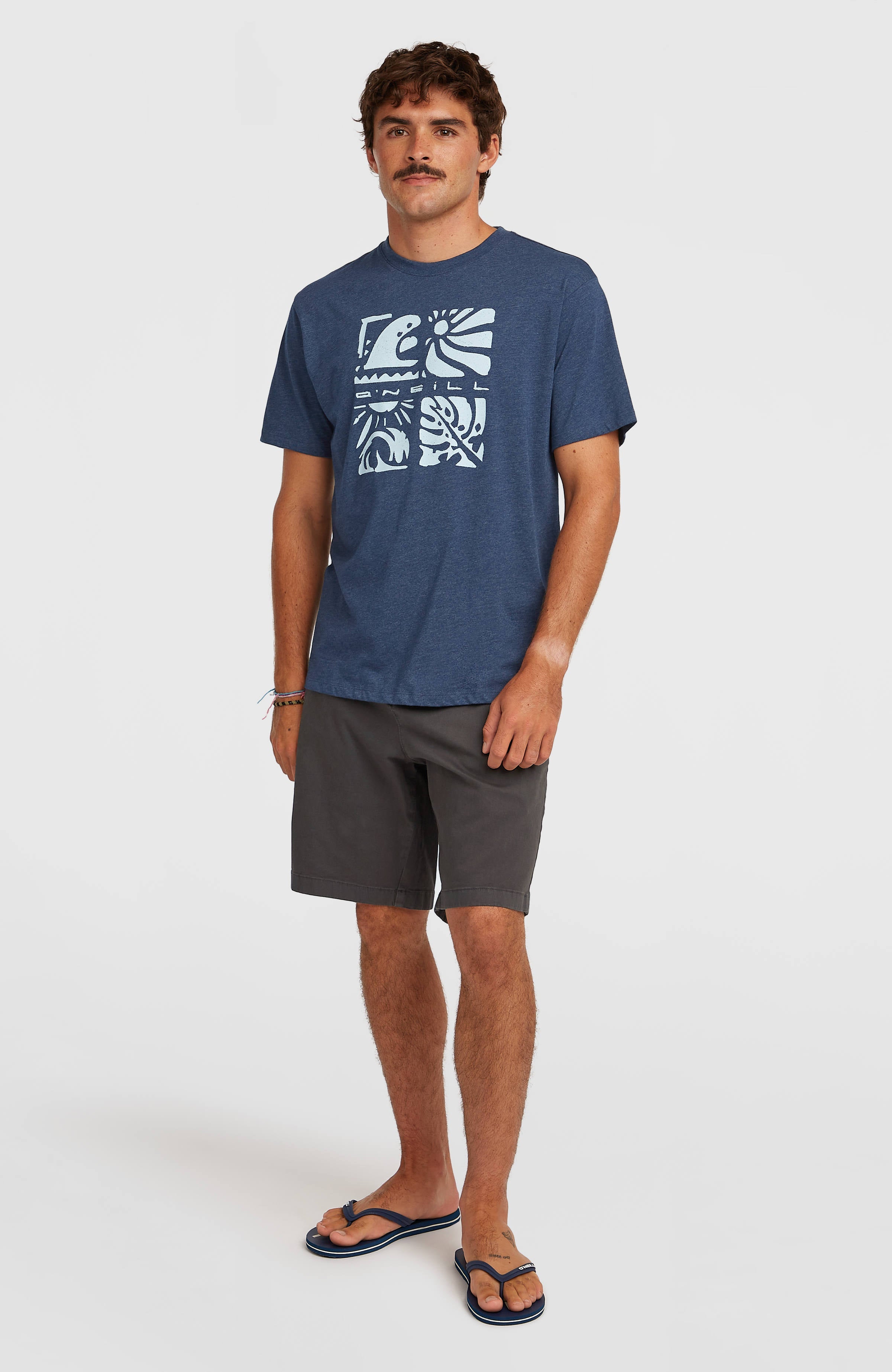 O’Neill Melange Front Print T-Shirt Men - English Evening