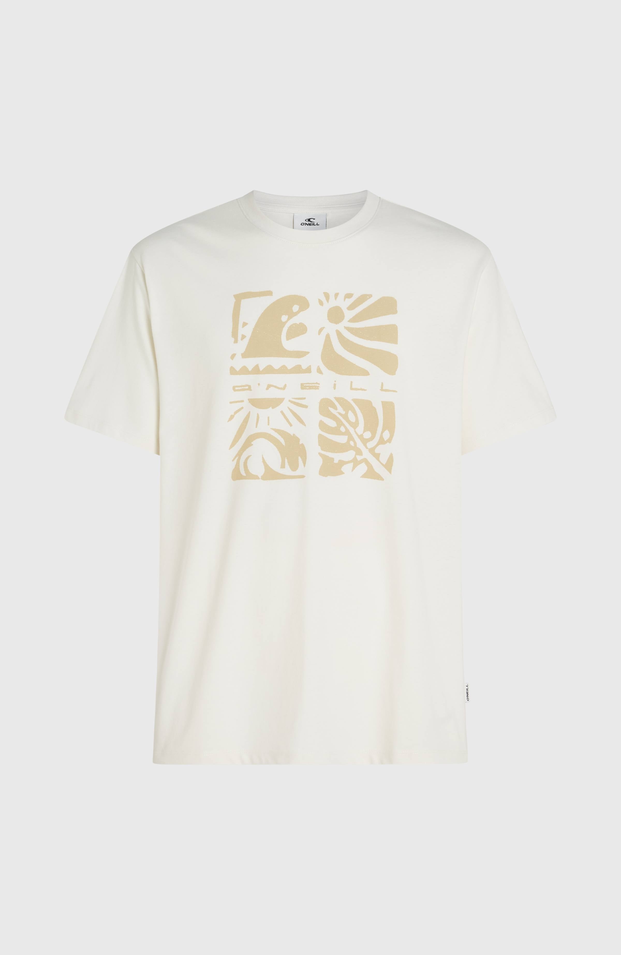 O’Neill Melange Front Print T-Shirt Men - Snow White