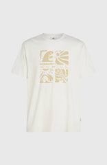 O’Neill Melange Front Print T-Shirt Men - Snow White
