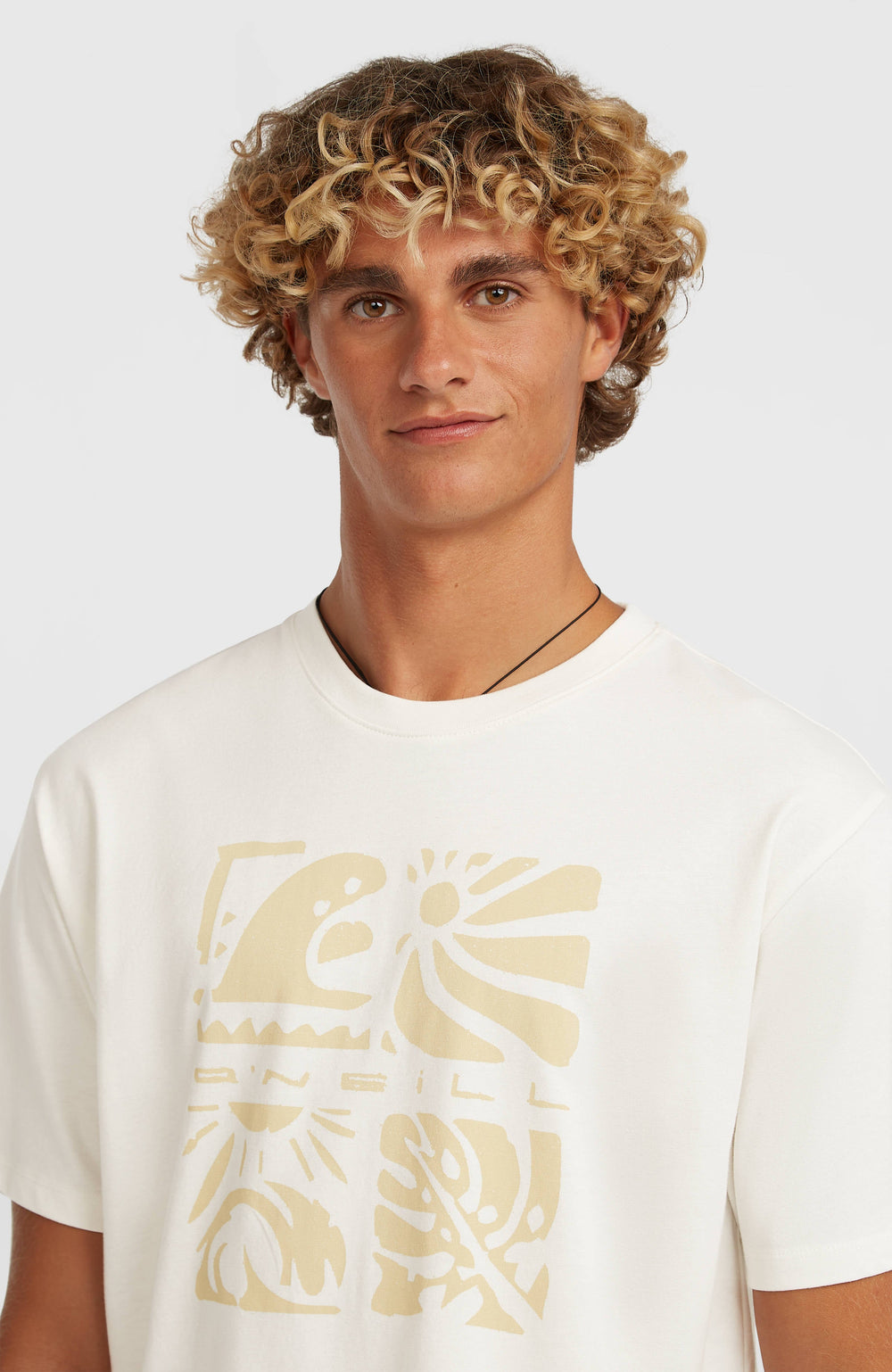 O’Neill Melange Front Print T-Shirt Men - Snow White