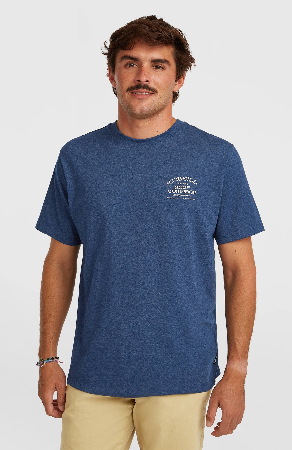 Melange Chest Print T-Shirt Men - English Evening
