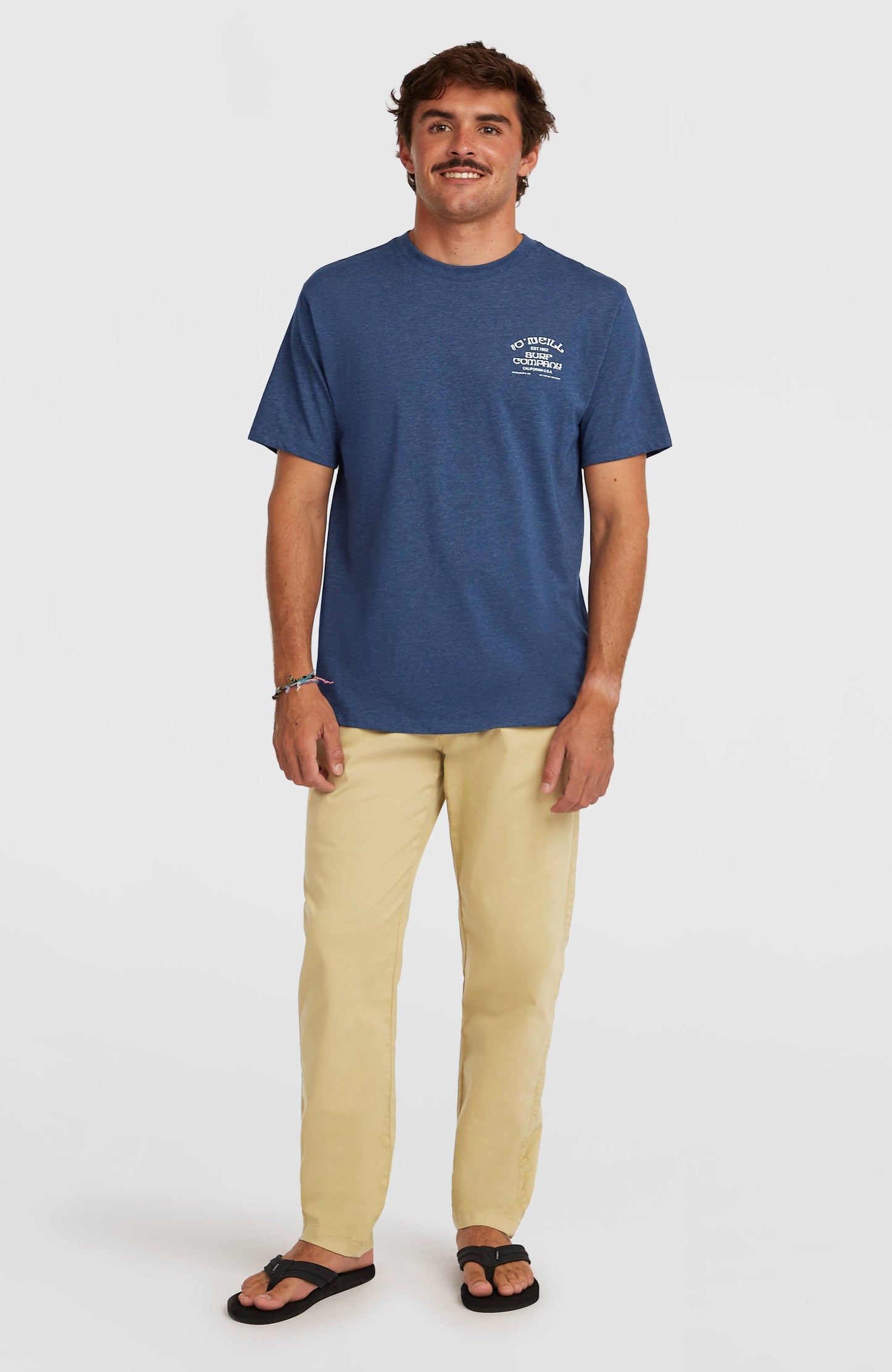 Melange Chest Print T-Shirt Men - English Evening