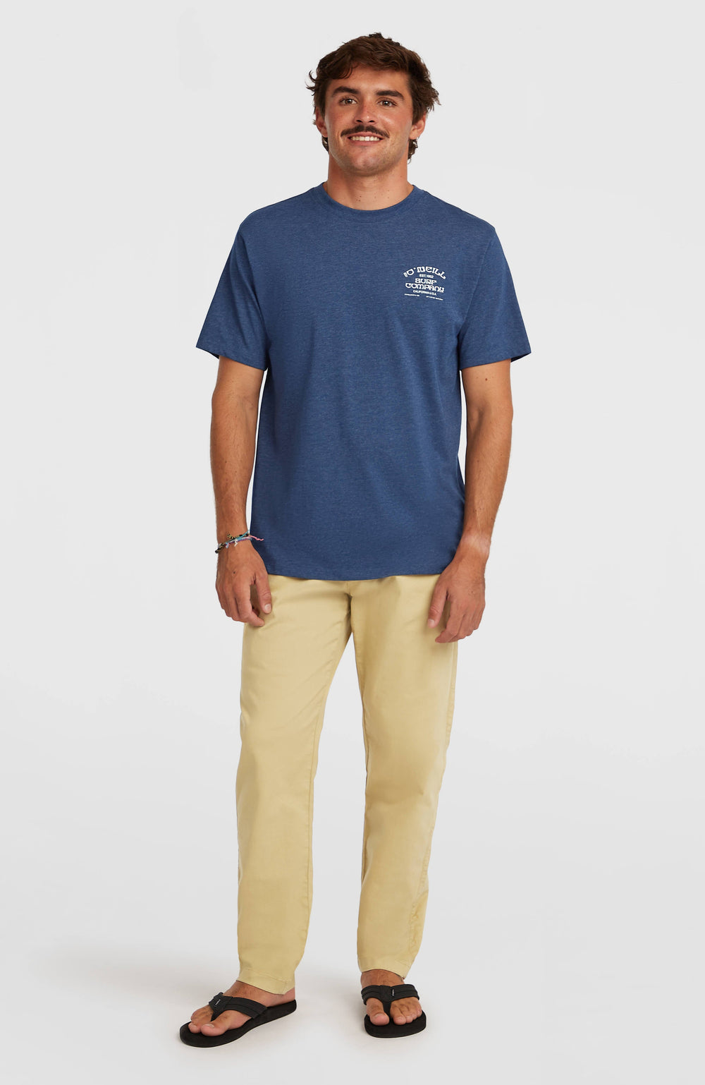 Melange Chest Print T-Shirt Men - English Evening