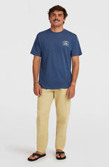 Melange Chest Print T-Shirt Men - English Evening