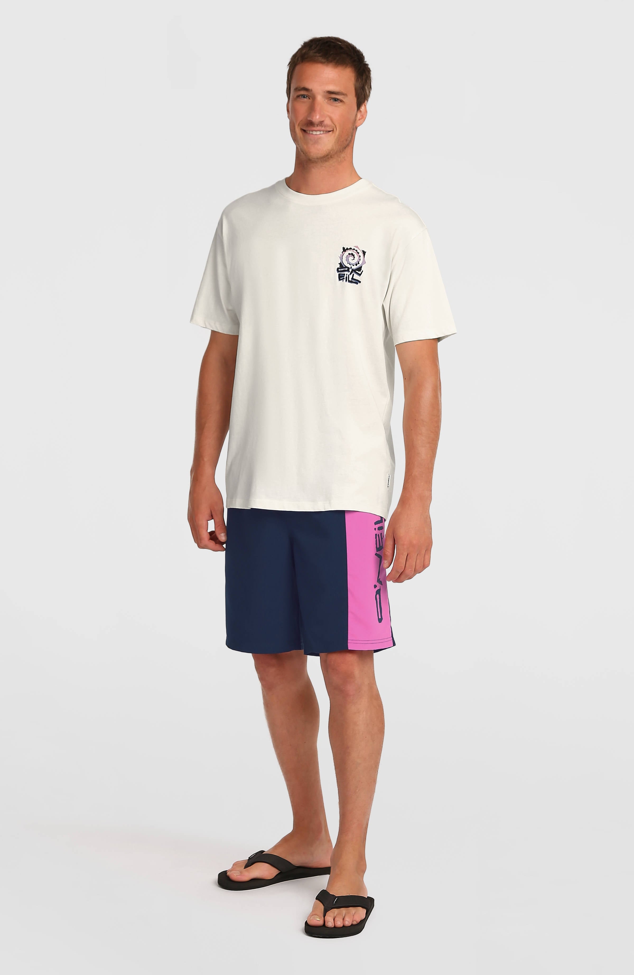 Chest Print T-Shirt Men - Snow White