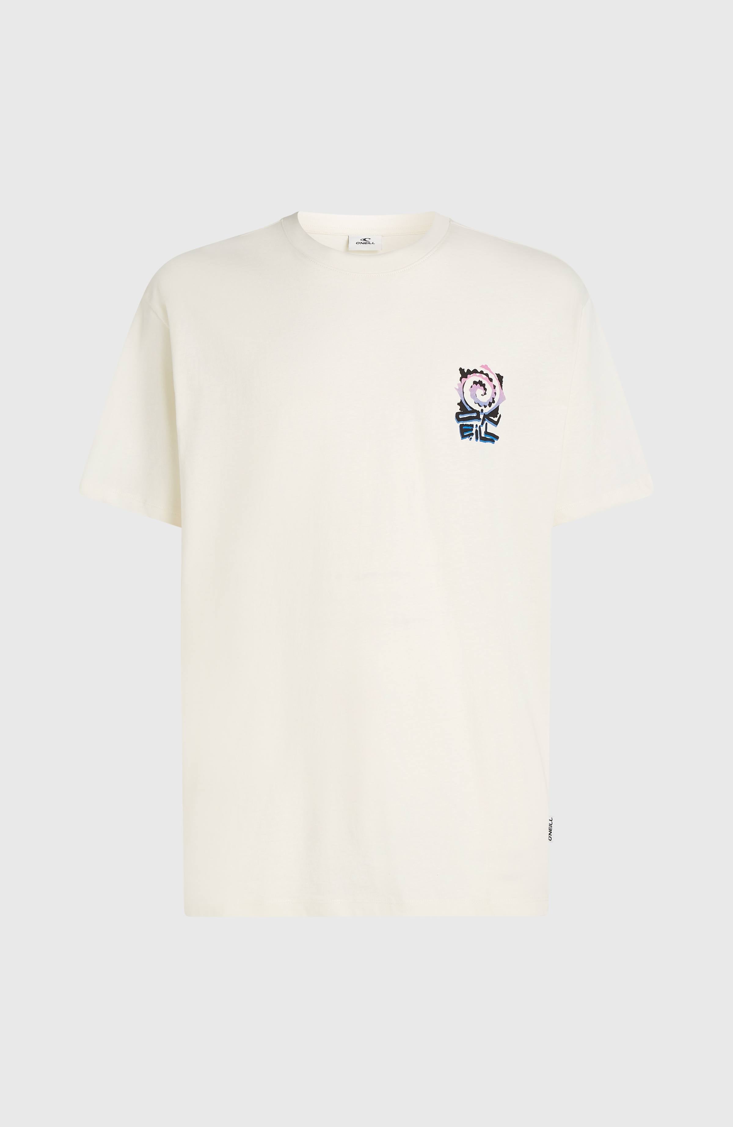 Chest Print T-Shirt Men - Snow White