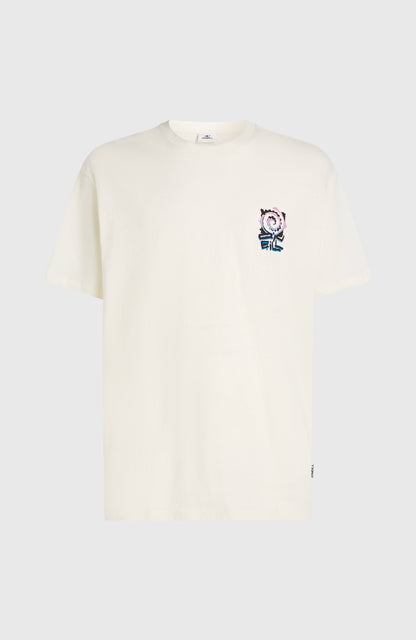 Chest Print T-Shirt Men - Snow White
