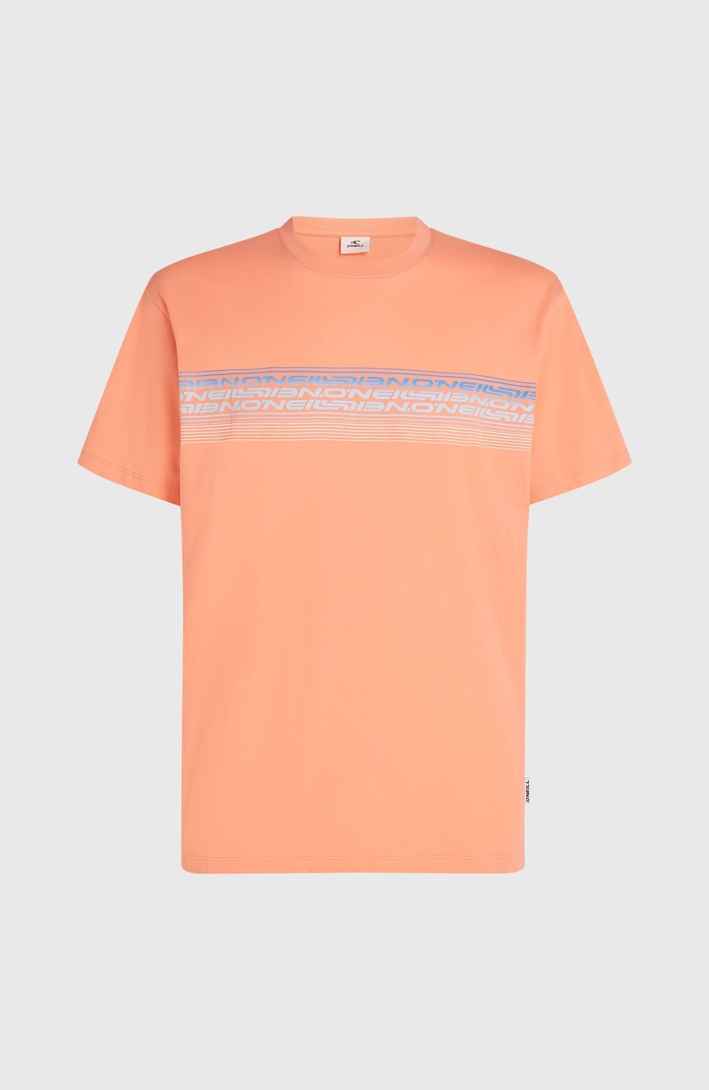 O’Neill Logo Stripe T-Shirt Men - Funky Peach