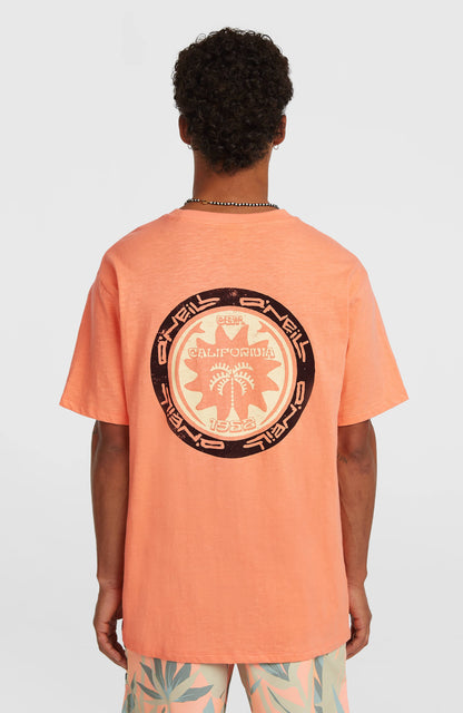 O’Neill Slub Back Print T-Shirt Men - Funky Peach