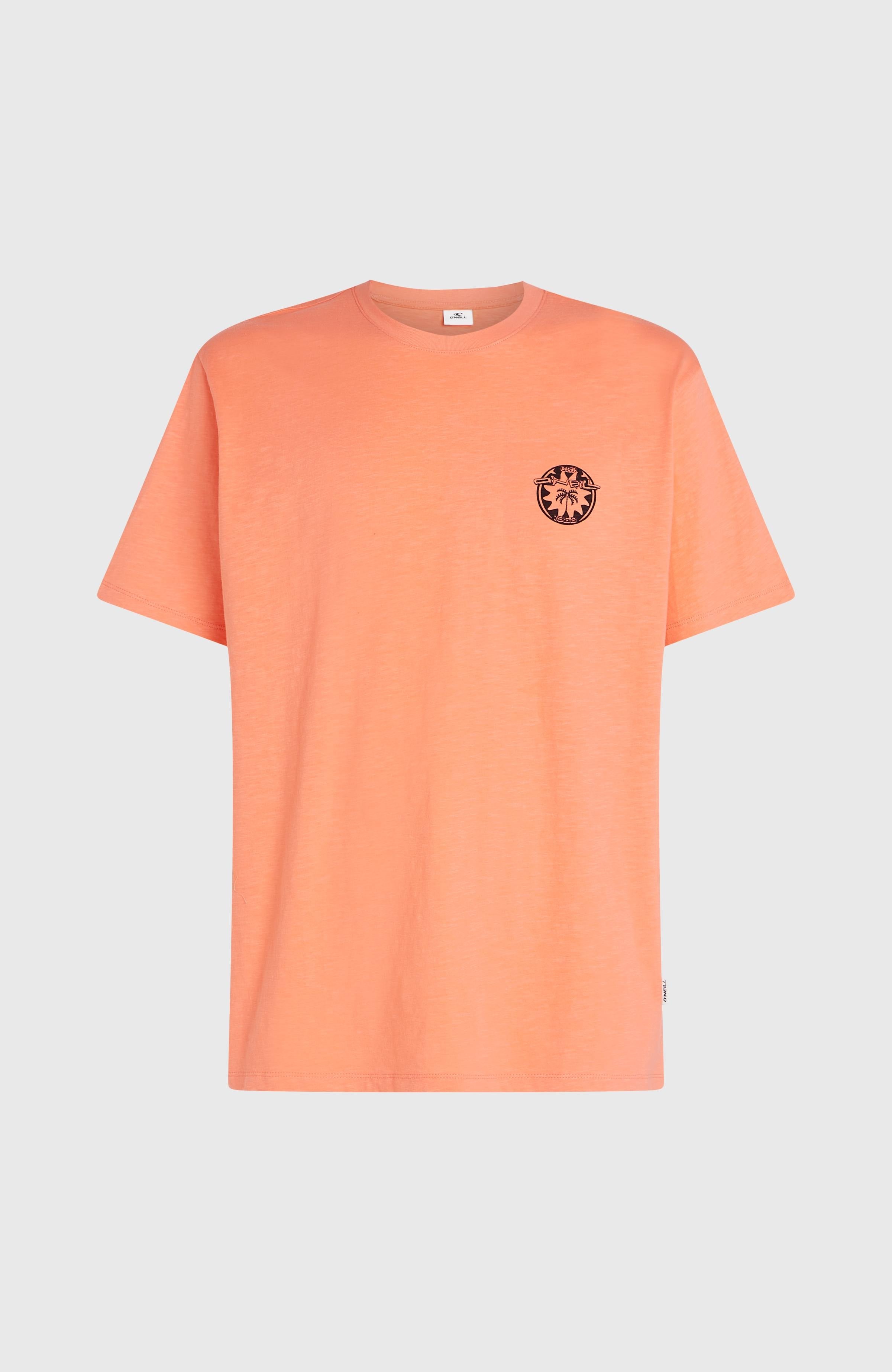O’Neill Slub Back Print T-Shirt Men - Funky Peach
