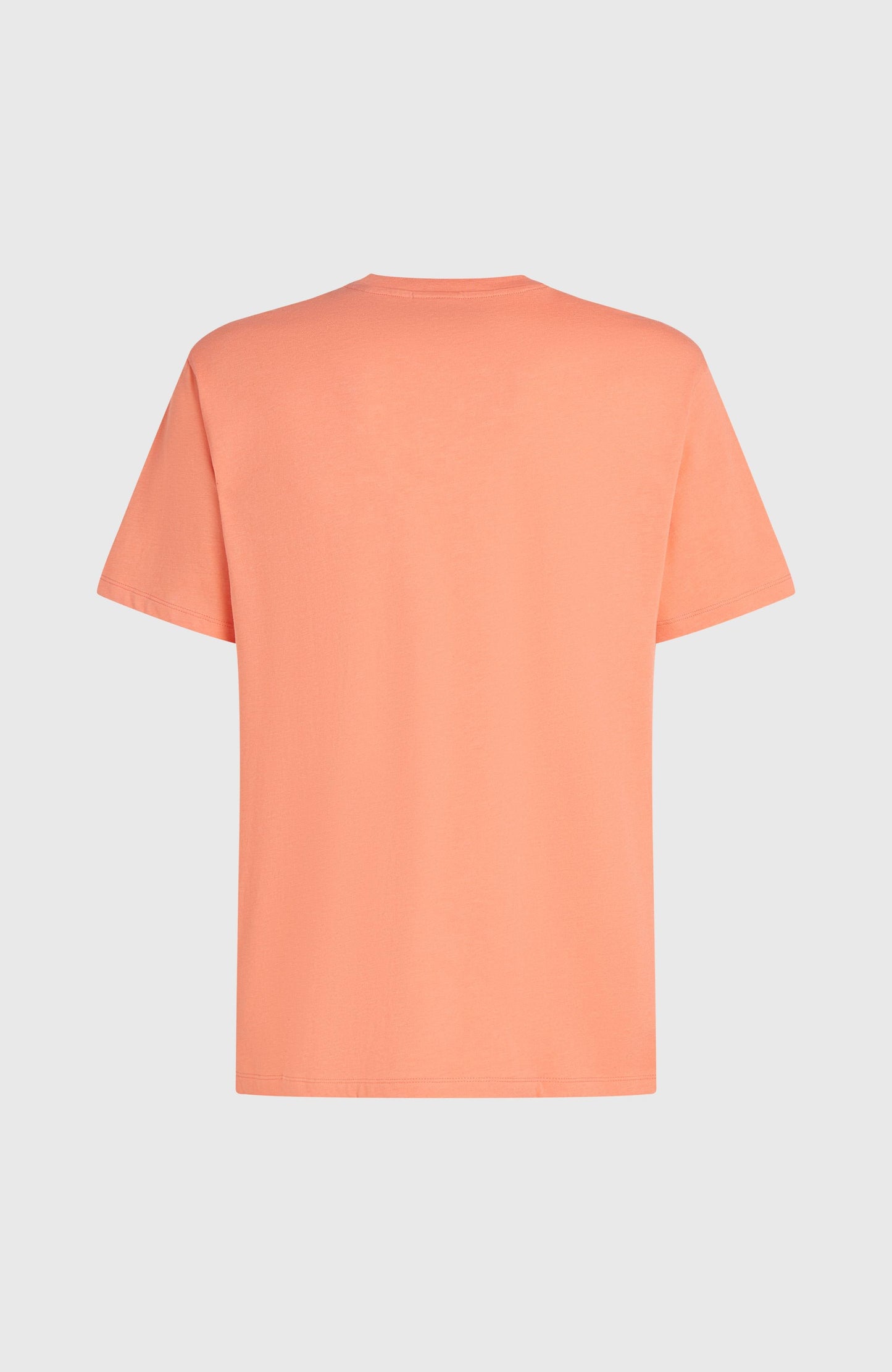 Melange Chest Print T-Shirt Men - Funky Peach