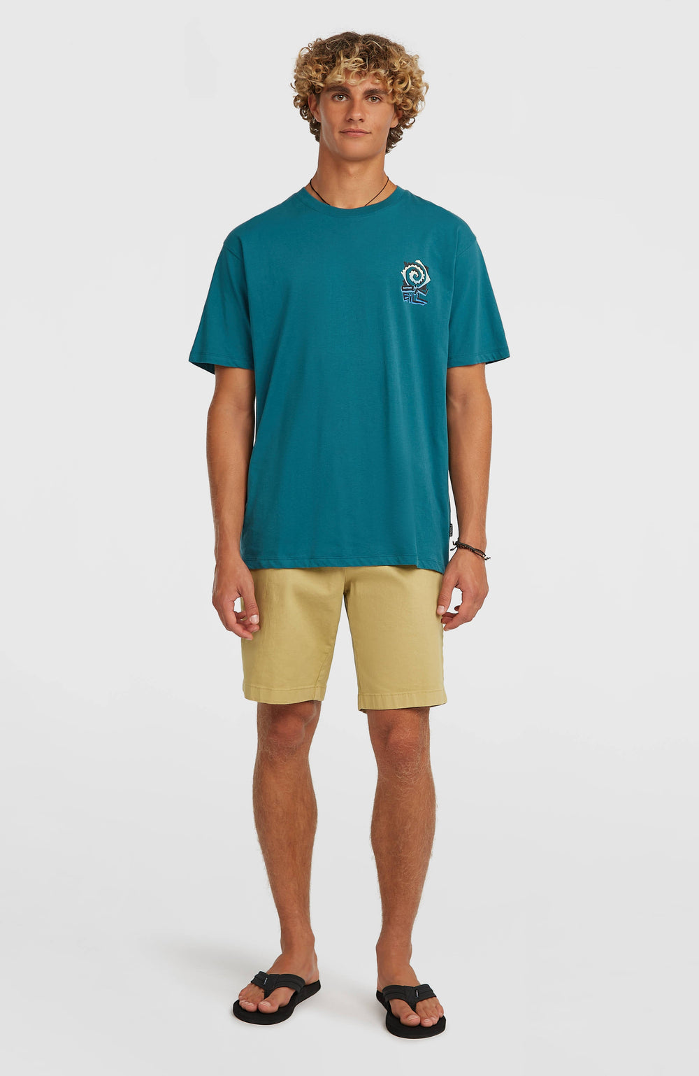 Chest Print T-Shirt Men - Botanical Heat