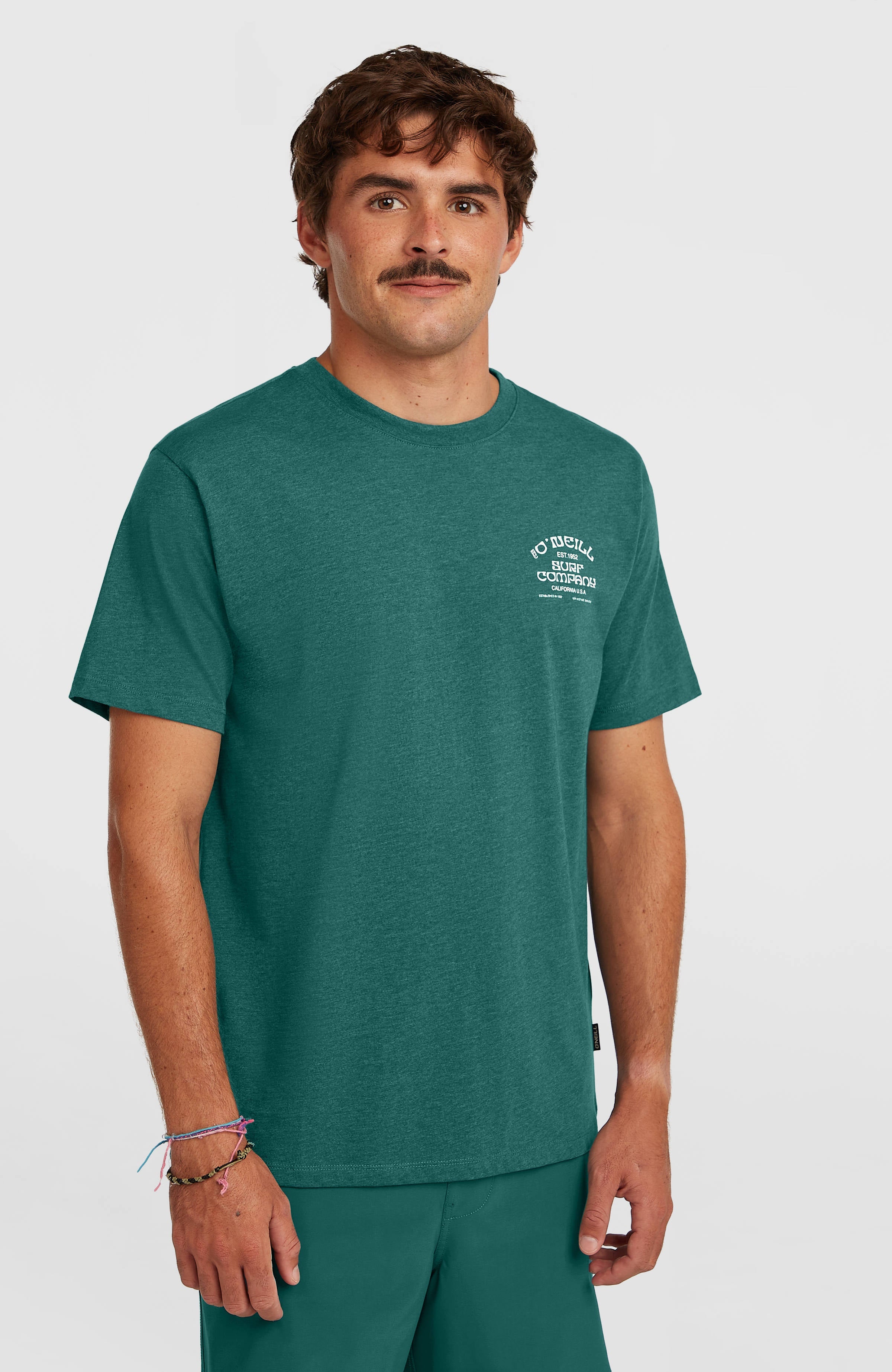Melange Chest Print T-Shirt Men - Botanical Heat
