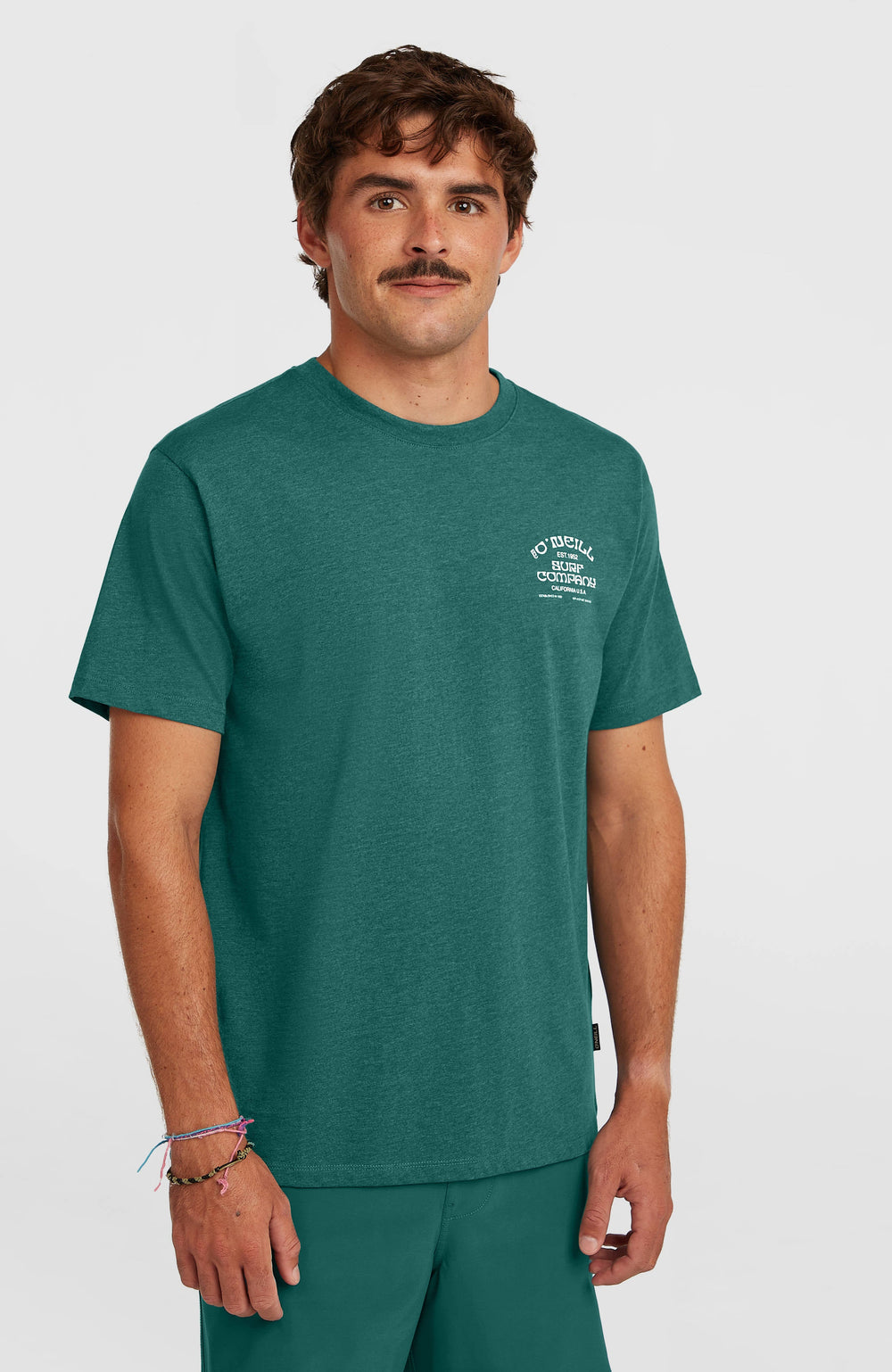 Melange Chest Print T-Shirt Men - Botanical Heat