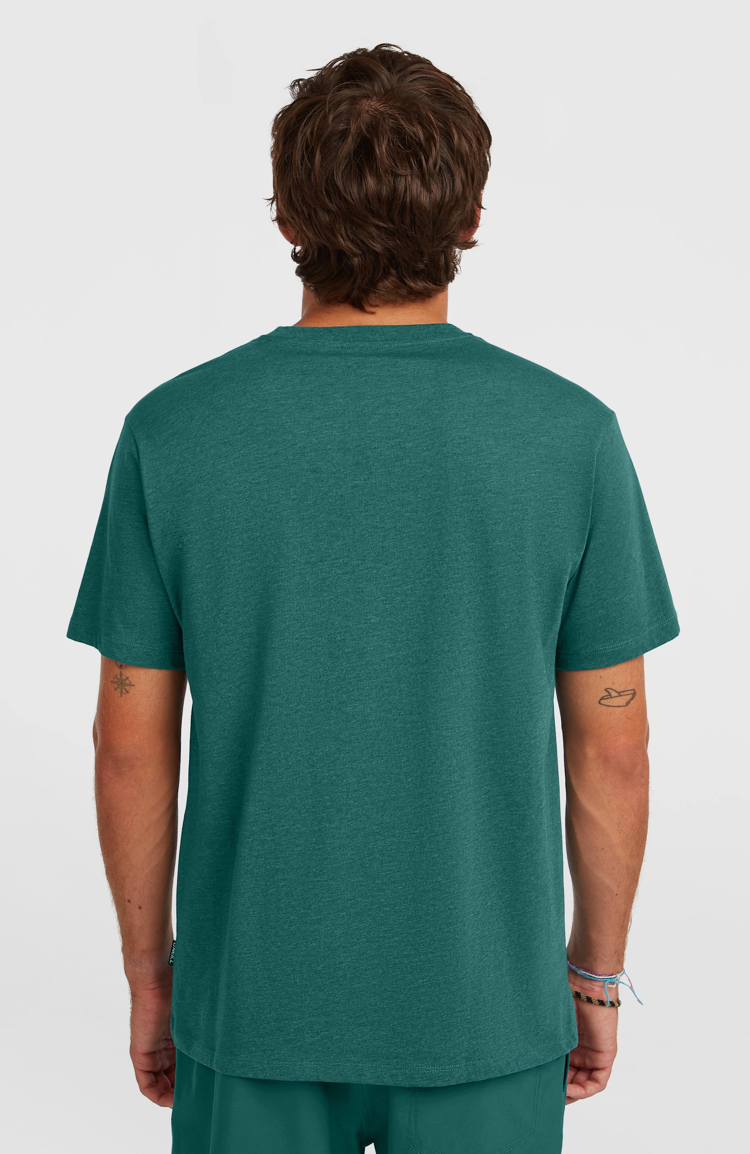 Melange Chest Print T-Shirt Men - Botanical Heat
