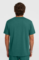 Melange Chest Print T-Shirt Men - Botanical Heat