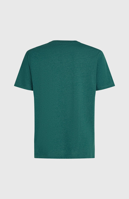 Melange Chest Print T-Shirt Men - Botanical Heat