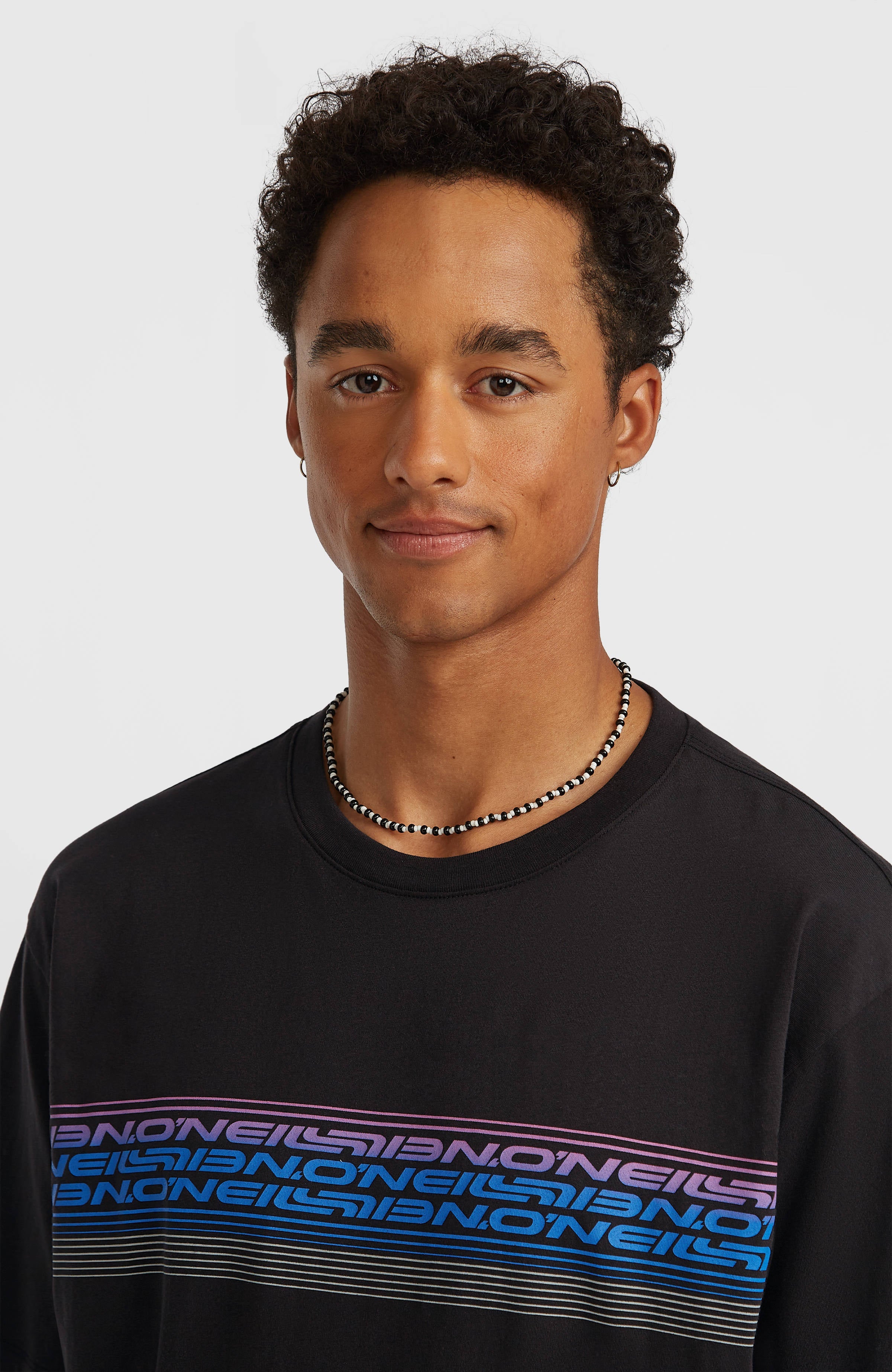 O’Neill Logo Stripe T-Shirt Men - Black Out