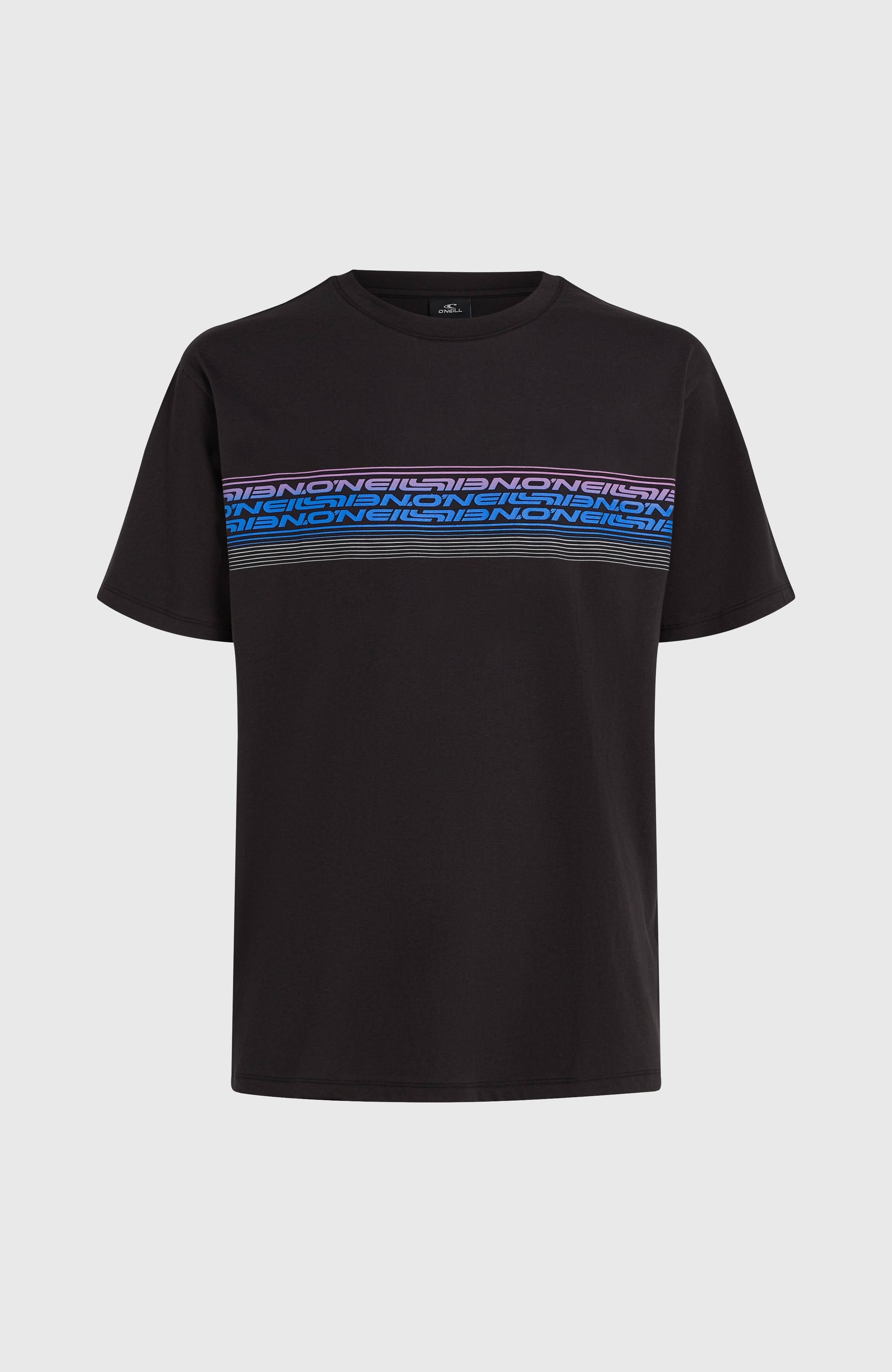 O’Neill Logo Stripe T-Shirt Men - Black Out