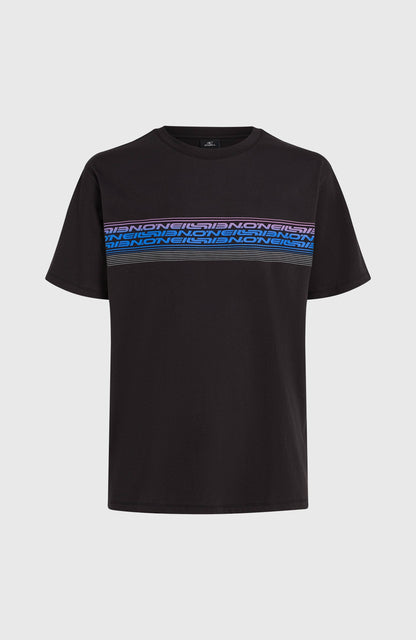 O’Neill Logo Stripe T-Shirt Men - Black Out