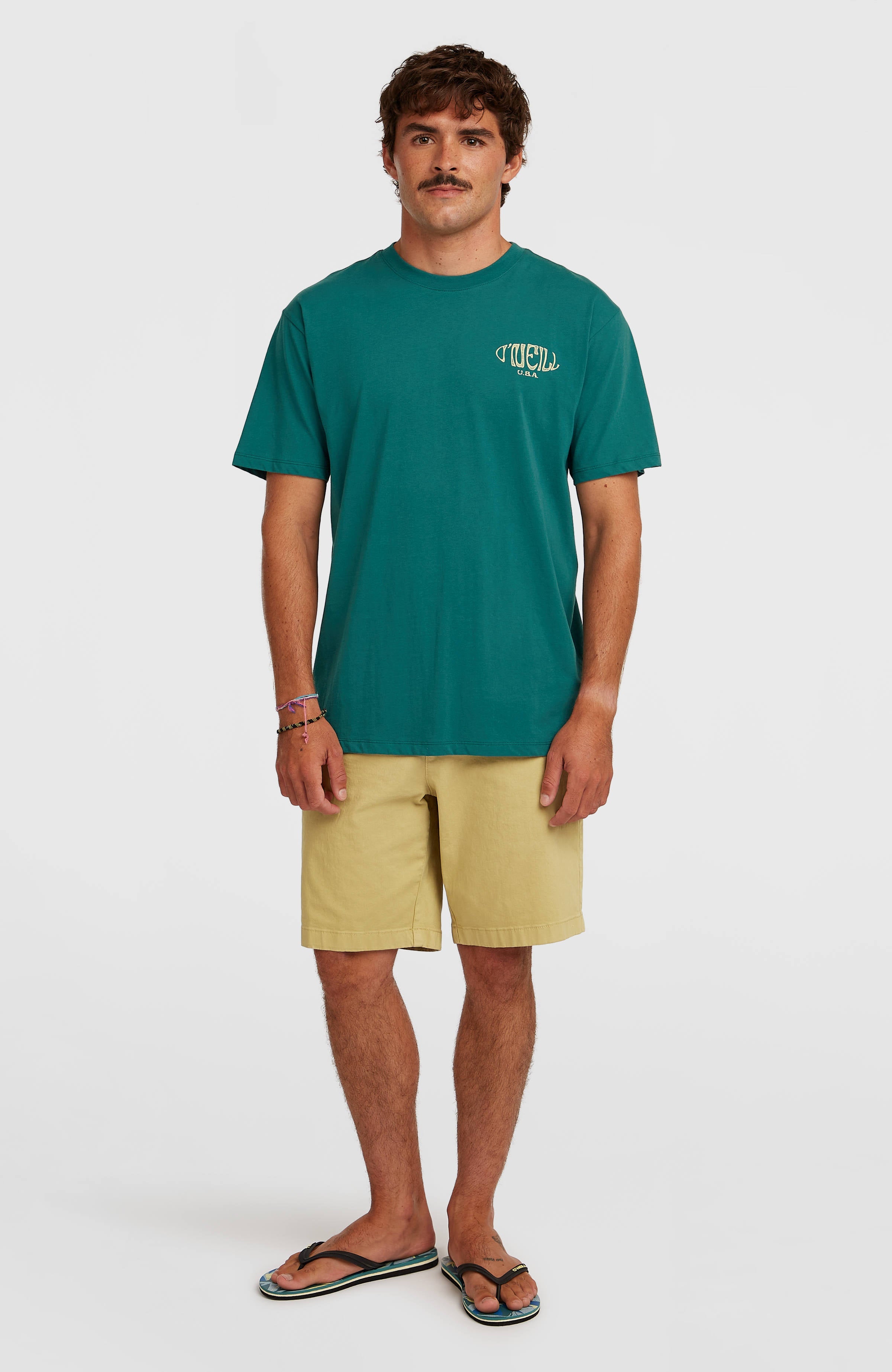 Box Logo T-Shirt Men - Botanical Heat