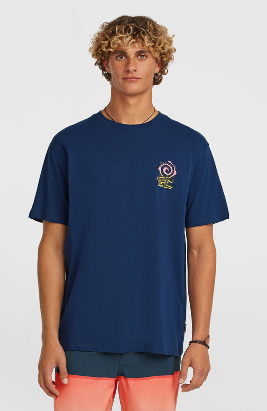 Chest Print T-Shirt Men - English Evening