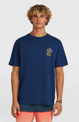 Chest Print T-Shirt Men - English Evening