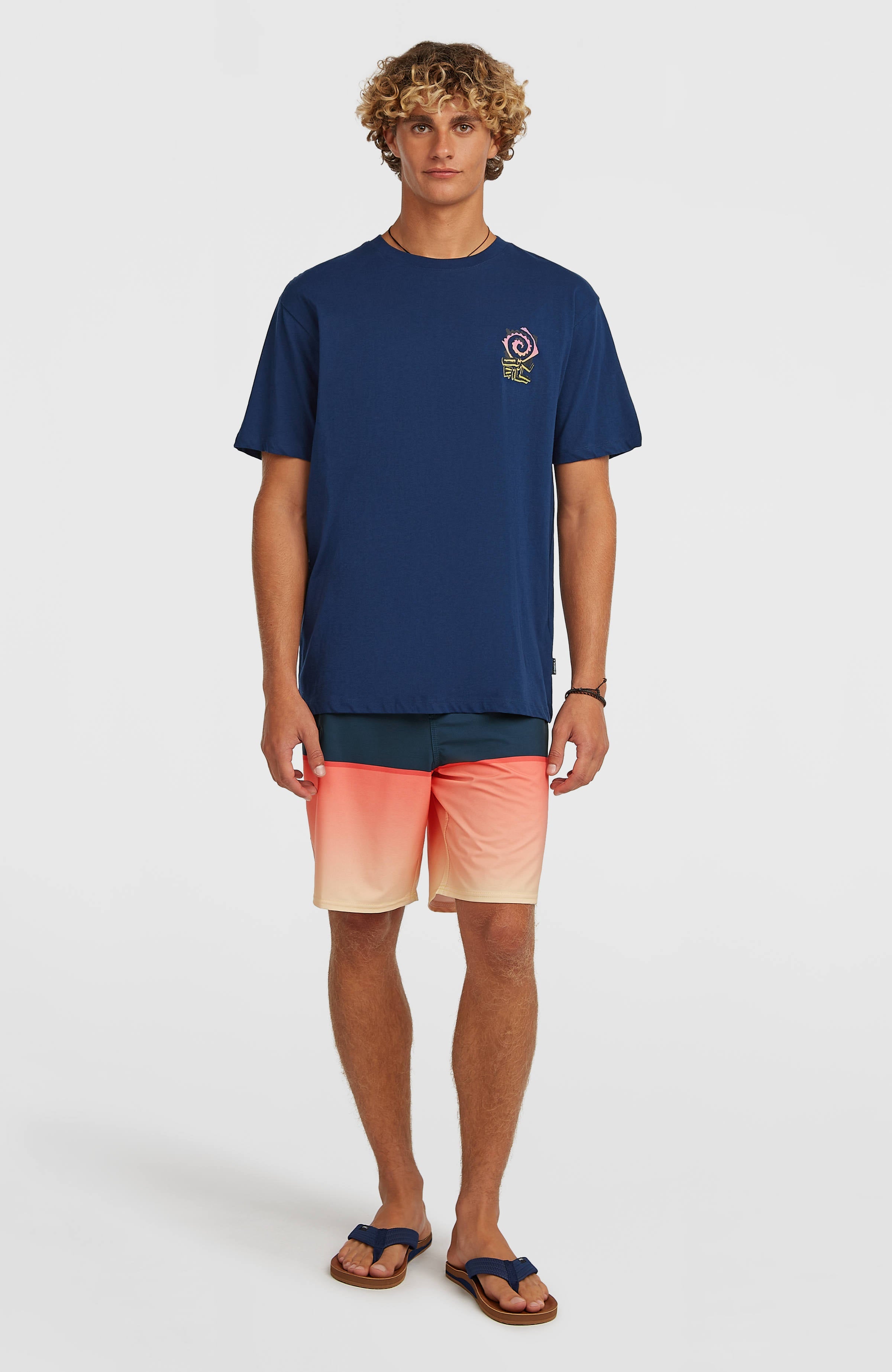 Chest Print T-Shirt Men - English Evening