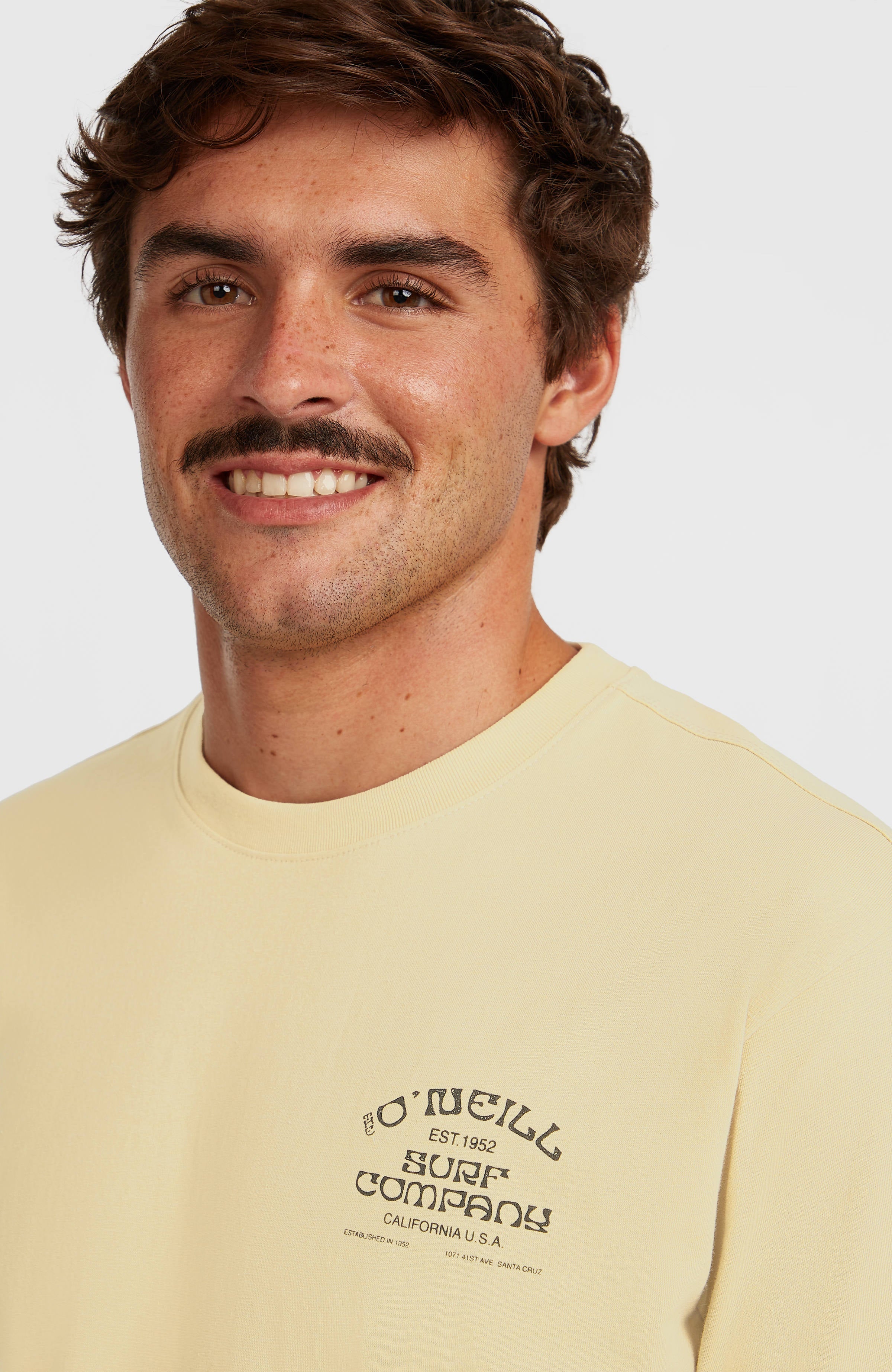 Melange Chest Print T-Shirt Men - Cocoa Sand