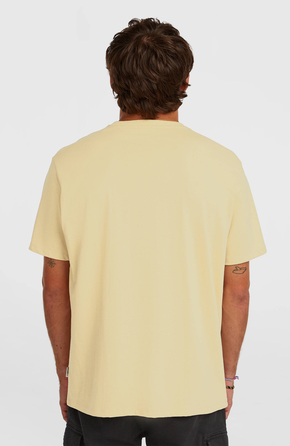 Melange Chest Print T-Shirt Men - Cocoa Sand