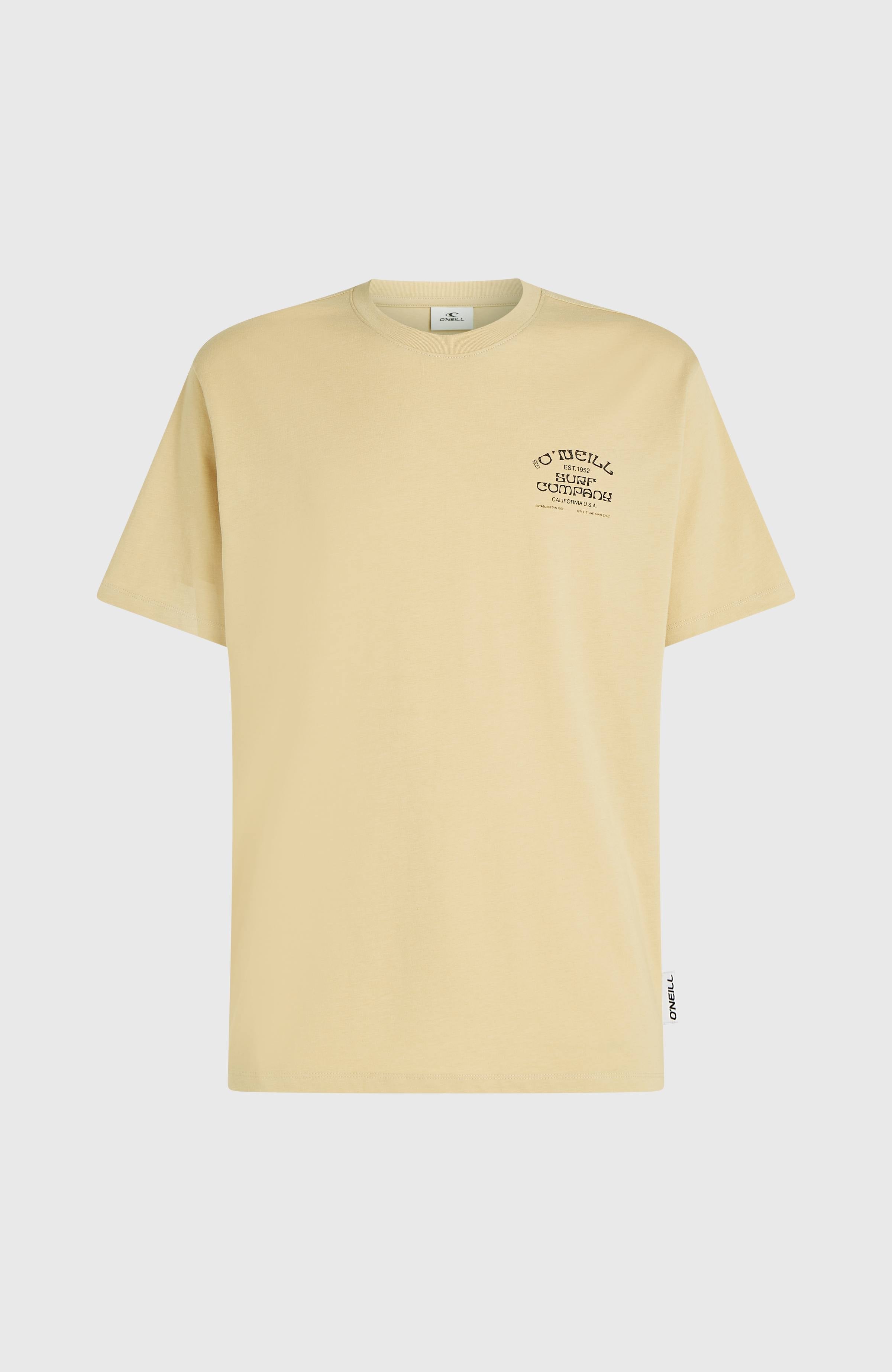 Melange Chest Print T-Shirt Men - Cocoa Sand