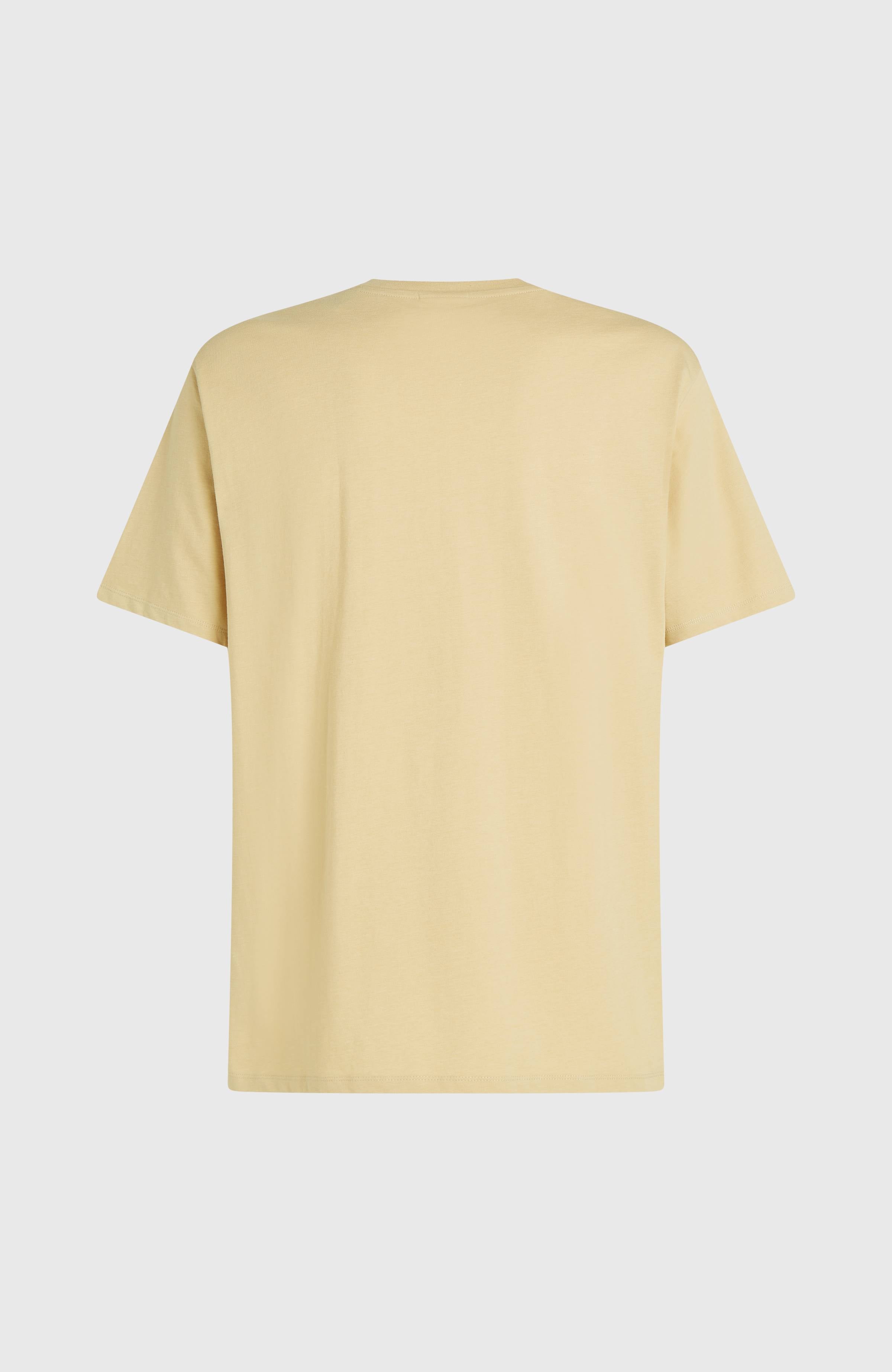 Melange Chest Print T-Shirt Men - Cocoa Sand
