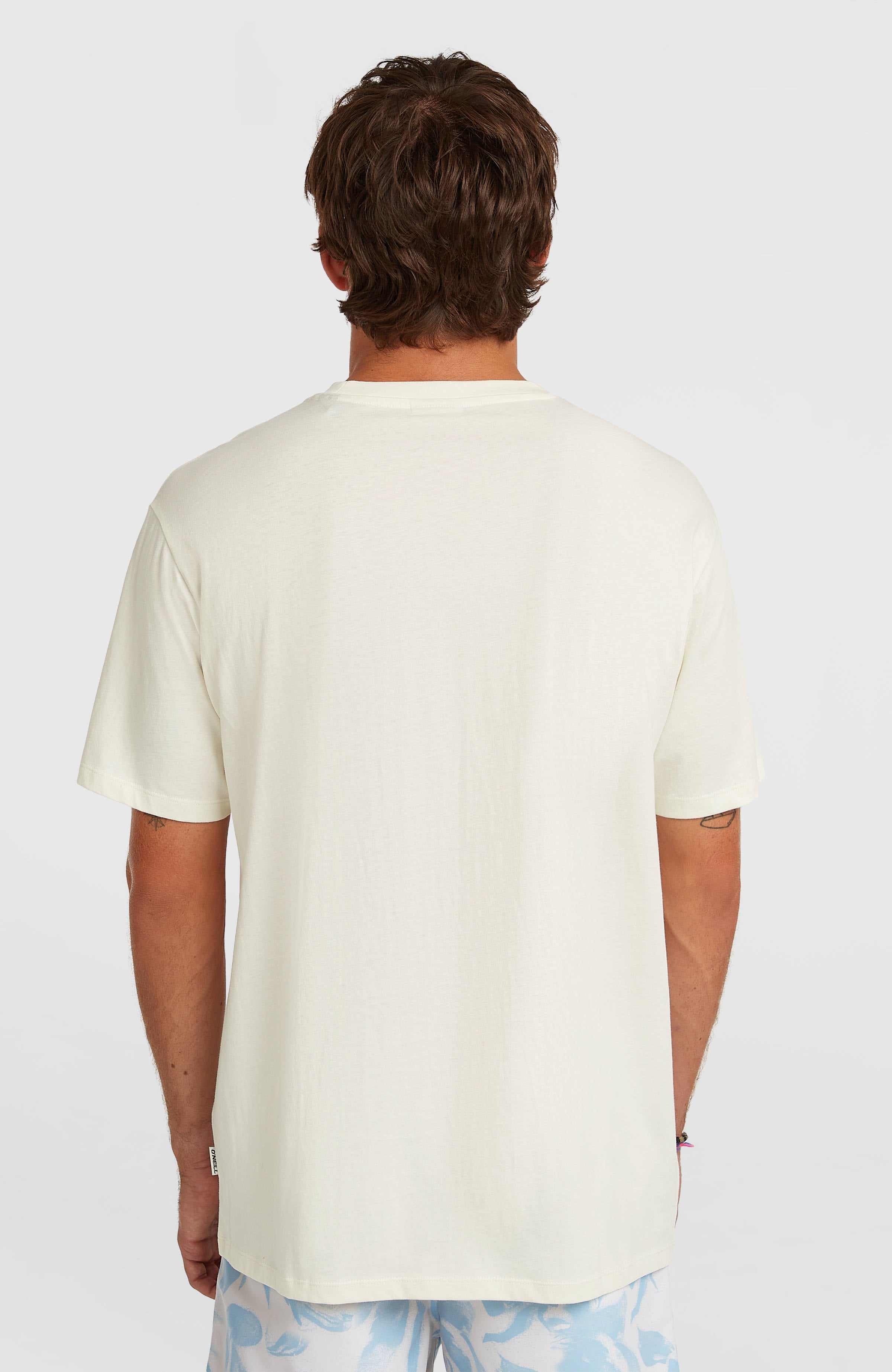 O’Neill Flower Stripe T-Shirt Men - Snow White