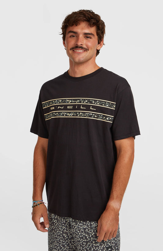 O’Neill Flower Stripe T-Shirt Men - Black Out