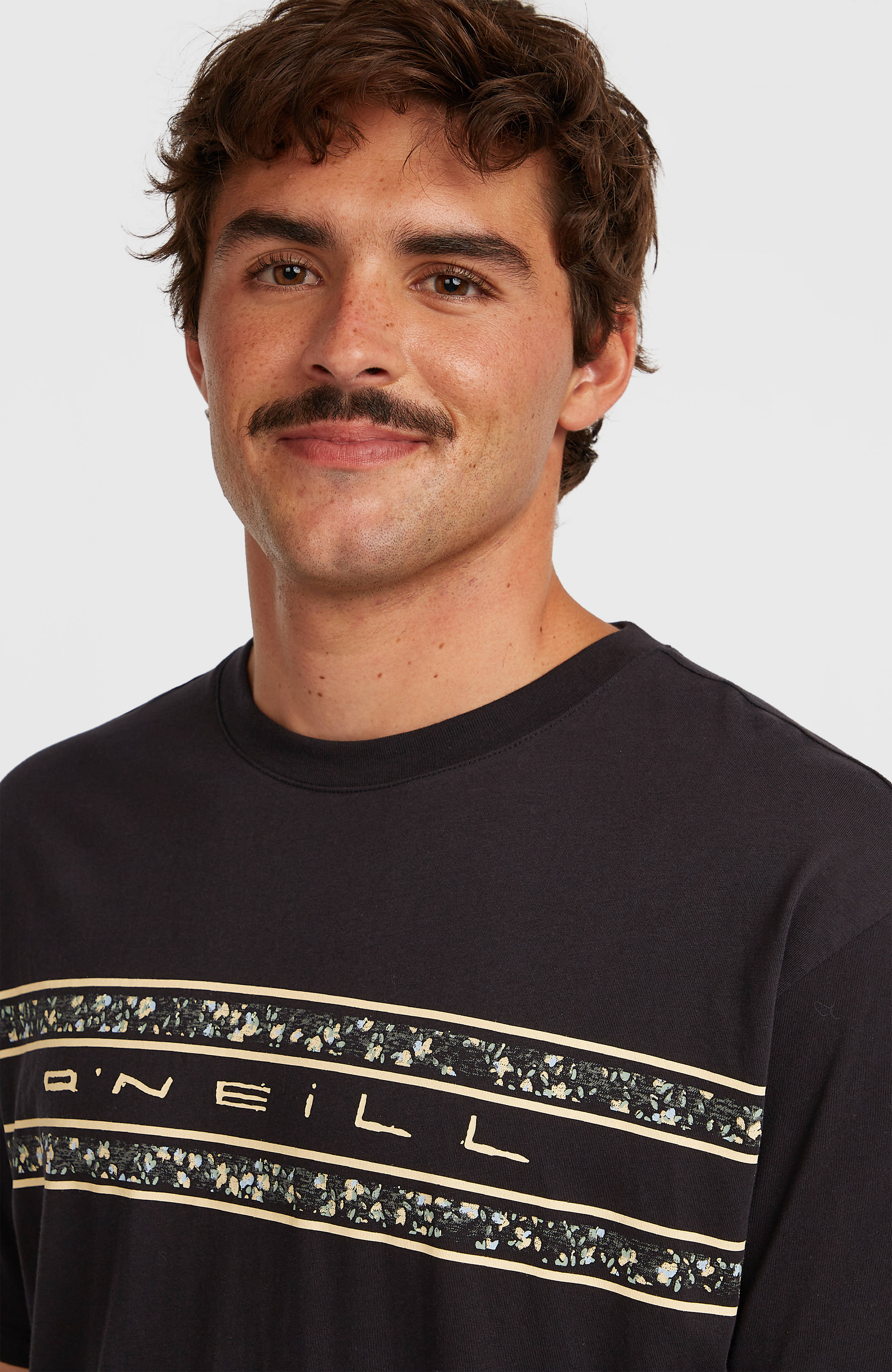 O’Neill Flower Stripe T-Shirt Men - Black Out