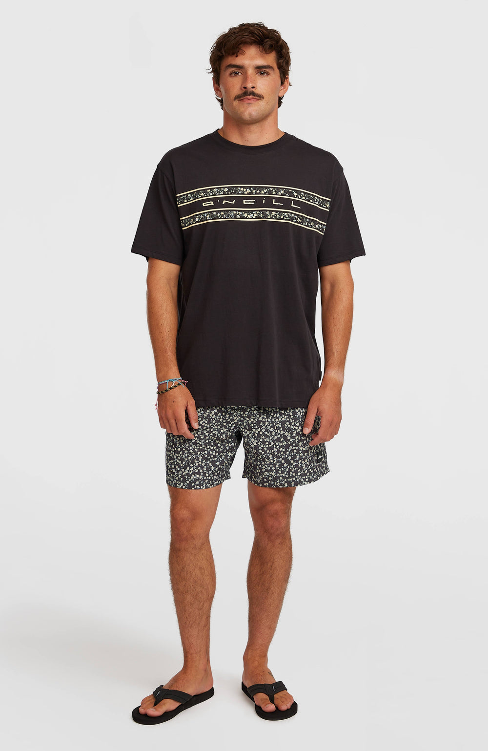 O’Neill Flower Stripe T-Shirt Men - Black Out